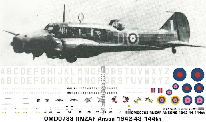 (image for) OMD0783 Avro Anson Royal New Zealand Air Force
